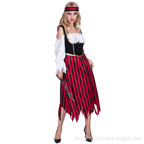 High Quality Cosplay Costume Pirate Clothes Lady